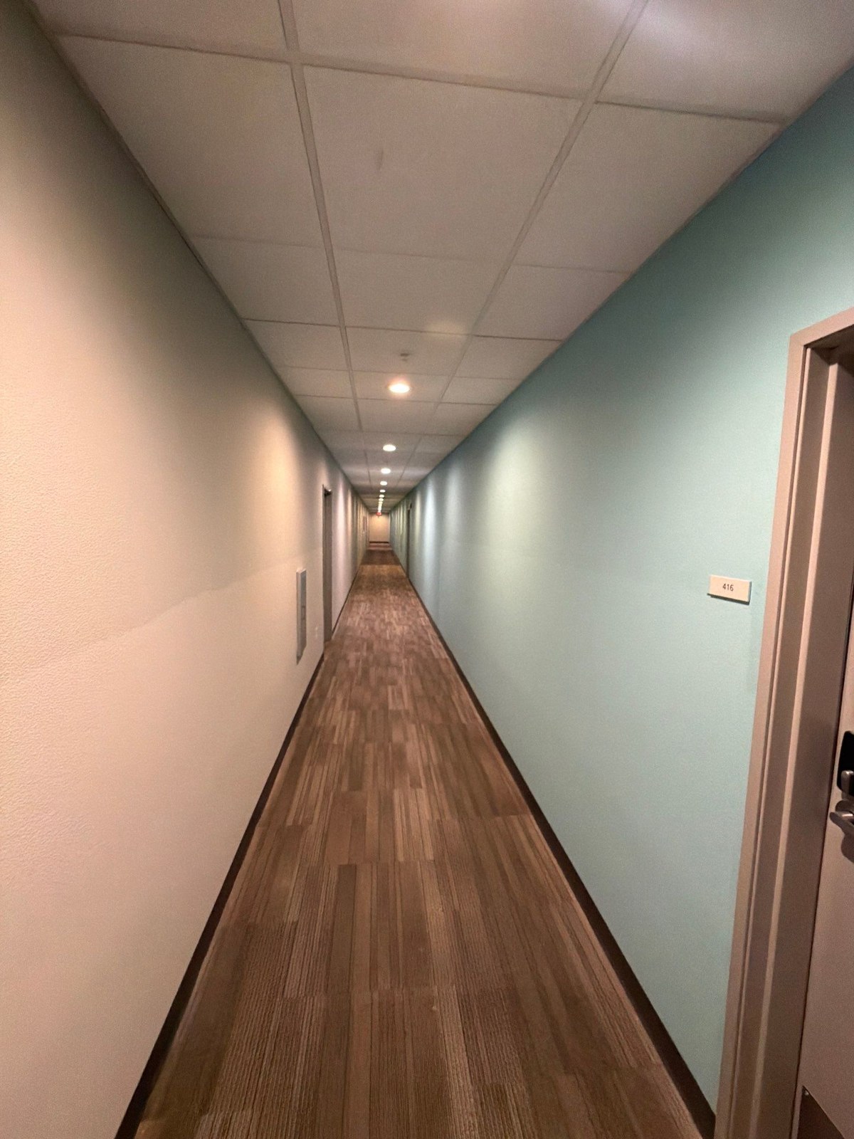 Finished common corridor