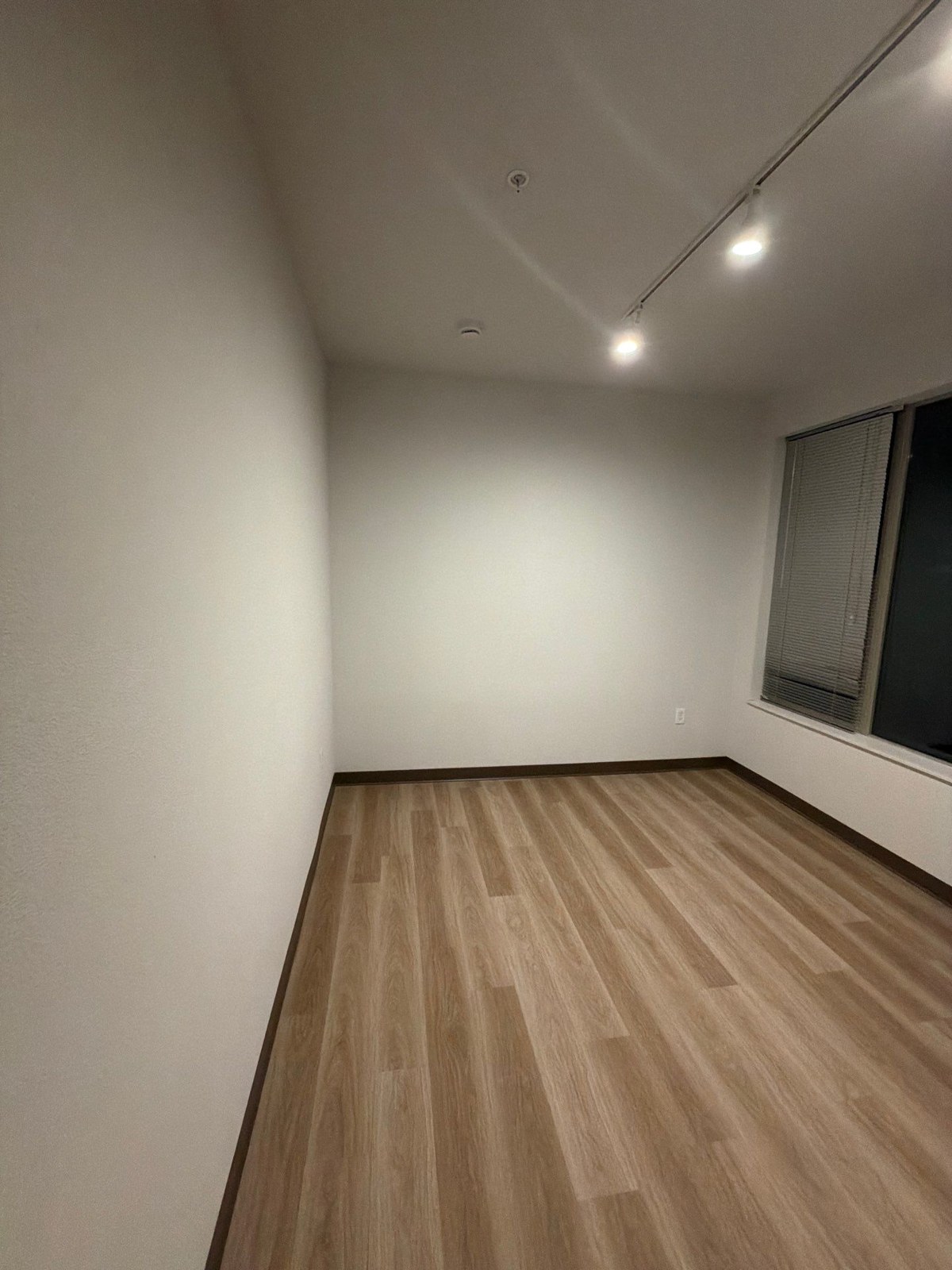 Finished room and flooring